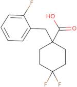 4,4-Difluoro-1-[(2-fluorophenyl)methyl]cyclohexane-1-carboxylic acid