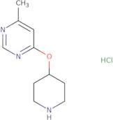 4-Methyl-6-(piperidin-4-yloxy)pyrimidinehydrochloride
