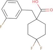 4,4-Difluoro-1-[(3-fluorophenyl)methyl]cyclohexane-1-carboxylic acid