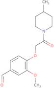 3-Methoxy-4-[2-(4-methyl-piperidin-1-yl)-2-oxo-ethoxy]-benzaldehyde