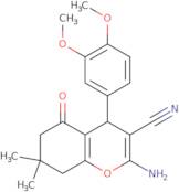 2-amino-4-(3,4-dimethoxyphenyl)-7,7-dimethyl-5-oxo-4,6,7,8-tetrahydro2H-chromene-3-carbonitrile