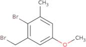 2-Bromo-1-(bromomethyl)-5-methoxy-3-methylbenzene