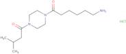 6-Amino-1-[4-(3-methylbutanoyl)piperazin-1-yl]hexan-1-one