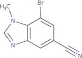 7-Bromo-1-methyl-1,3-benzodiazole-5-carbonitrile