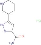 5-(Piperidin-3-yl)-1H-pyrazole-3-carboxamide hydrochloride