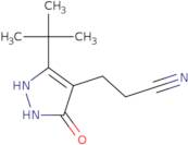 3-(3-tert-Butyl-5-hydroxy-1H-pyrazol-4-yl)propanenitrile