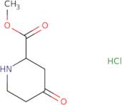 4-Oxo-piperidine-2-carboxylic acid methyl ester hydrochloride