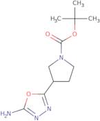 tert-Butyl 3-(5-amino-1,3,4-oxadiazol-2-yl)pyrrolidine-1-carboxylate