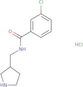 3-Chloro-N-(pyrrolidin-3-ylmethyl)benzamide hydrochloride