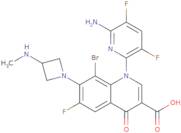 1-(6-Amino-3,5-difluoropyridin-2-yl)-8-bromo-6-fluoro-7-[3-(methylamino)azetidin-1-yl]-4-oxoquinol…