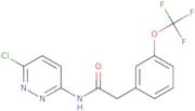 N-(6-Chloropyridazin-3-yl)-2-(3-(trifluoromethoxy)phenyl)acetamide