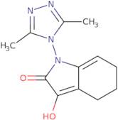 1-(3,5-Dimethyl-4H-1,2,4-triazol-4-yl)-3-hydroxy-5,6-dihydro-1H-indol-2(4H)-one