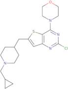 4-(2-Chloro-6-((1-(cyclopropylmethyl)piperidin-4-yl)methyl)thieno[3,2-d]pyrimidin-4-yl)morpholine