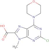 2-Chloro-9-methyl-6-morpholino-9H-purine-8-carboxylic acid