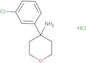 4-(3-Chlorophenyl)oxan-4-amine hydrochloride