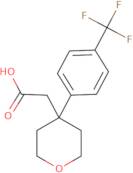 2-{4-[4-(Trifluoromethyl)phenyl]oxan-4-yl}acetic acid