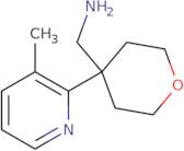 [4-(3-Methylpyridin-2-yl)oxan-4-yl]methanamine