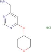 [6-(Tetrahydro-2H-pyran-4-yloxy)pyrimidin-4-yl]methanamine hydrochloride