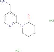 1-[4-(Aminomethyl)pyridin-2-yl]piperidin-2-one dihydrochloride