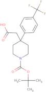 2-(1-(tert-Butoxycarbonyl)-4-(4-(trifluoromethyl)phenyl)piperidin-4-yl)acetic acid