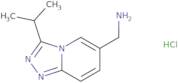 (3-Isopropyl-[1,2,4]triazolo[4,3-a]pyridin-6-yl)methanamine hydrochloride