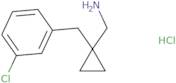{1-[(3-Chlorophenyl)methyl]cyclopropyl}methanamine hydrochloride