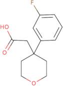 2-[4-(3-Fluorophenyl)-tetrahydro-2H-pyran-4-yl]acetic acid