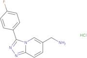 (3-(4-Fluorophenyl)-[1,2,4]triazolo[4,3-a]pyridin-6-yl)methanamine hydrochloride