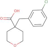 4-[(3-Chlorophenyl)methyl]oxane-4-carboxylic acid