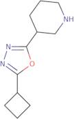 3-(5-Cyclobutyl-1,3,4-oxadiazol-2-yl)piperidine