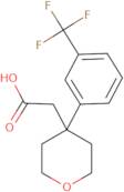 2-{4-[3-(Trifluoromethyl)phenyl]oxan-4-yl}acetic acid