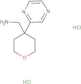 [4-(Pyrazin-2-yl)oxan-4-yl]methanamine dihydrochloride