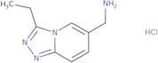 (3-Ethyl-[1,2,4]triazolo[4,3-a]pyridin-6-yl)methanamine hydrochloride