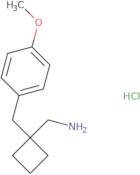 (1-(4-Methoxybenzyl)cyclobutyl)methanamine hydrochloride