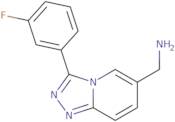 [3-(3-Fluorophenyl)-[1,2,4]triazolo[4,3-a]pyridin-6-yl]methanamine