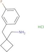 1-[(3-Fluorophenyl)methyl]cyclobutyl-methanamine hydrochloride