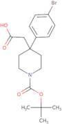 2-[4-(4-Bromophenyl)-1-(tert-butoxycarbonyl)piperidin-4-yl]acetic acid