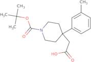 2-[1-(tert-Butoxycarbonyl)-4-M-tolylpiperidin-4-yl]acetic acid