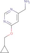 [6-(Cyclopropylmethoxy)pyrimidin-4-yl]methanamine