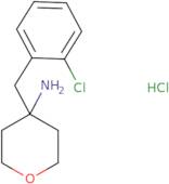 4-[(2-Chlorophenyl)methyl]oxan-4-amine hydrochloride