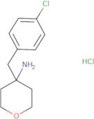 4-[(4-Chlorophenyl)methyl]oxan-4-amine hydrochloride