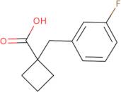 1-[(3-Fluorophenyl)methyl]cyclobutane-1-carboxylic acid