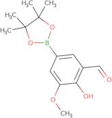 2-Hydroxy-3-methoxy-5-(4,4,5,5-tetramethyl-1,3,2-dioxaborolan-2-yl)benzaldehyde