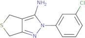 2-(3-Chlorophenyl)-2H,4H,6H-thieno[3,4-c]pyrazol-3-amine