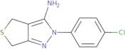 2-(4-Chlorophenyl)-2H,4H,6H-thieno[3,4-c]pyrazol-3-amine