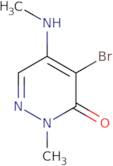 4-Bromo-2-methyl-5-(methylamino)pyridazin-3(2H)-one