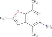 2,4,7-Trimethyl-1-benzofuran-5-amine