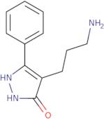 4-(3-Aminopropyl)-5-phenyl-1,2-dihydro-3H-pyrazol-3-one