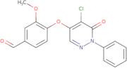 4-[(5-Chloro-6-oxo-1-phenyl-1,6-dihydropyridazin-4-yl)oxy]-3-methoxybenzaldehyde