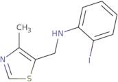 2-Iodo-N-[(4-methyl-1,3-thiazol-5-yl)methyl]aniline